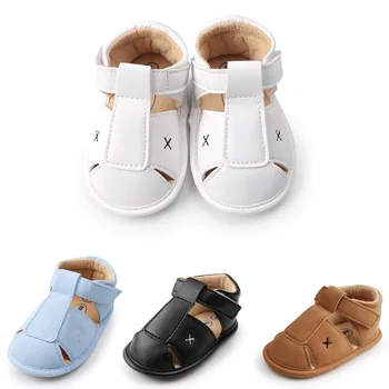 

2018 New PU Leather Baby Shoes Moccasins Summer Newborn Baby Girl Boy Sandals First Walkers Infant Bebe Baotou Sandals.CX101A