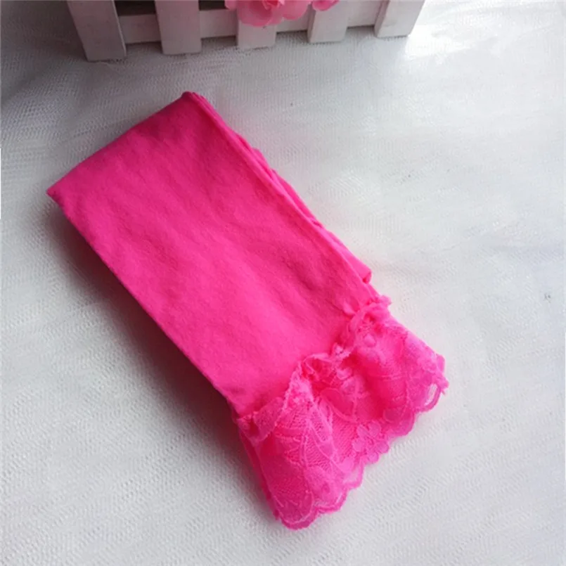 summer new Kids Girl leggings summer stretch Lace Leggings skinny capris Pants Candy color (15)