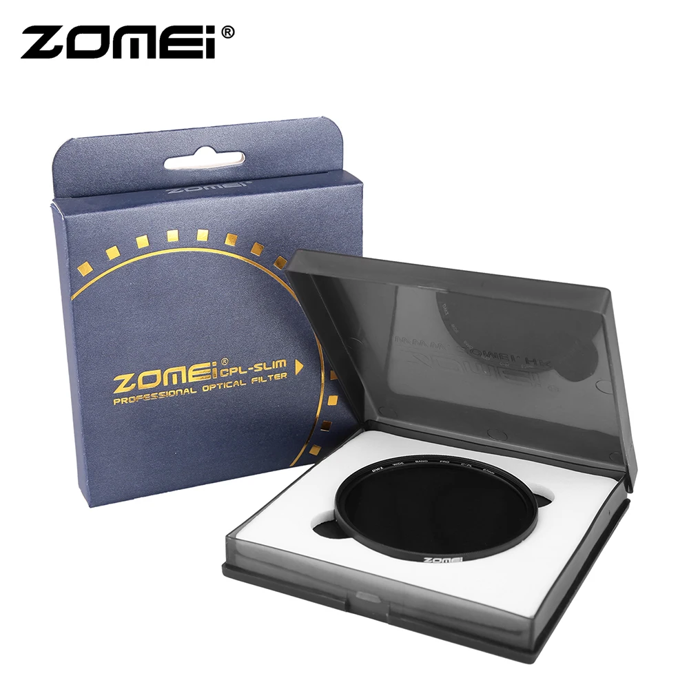 Фильтр Zomei Slim-CPL 58 мм 62 мм 67 мм 72 мм 77 мм 82 мм круговой поляризационный 49 мм 52 мм 55 мм Тонкий CIR-PL поляризатор для объектива камеры