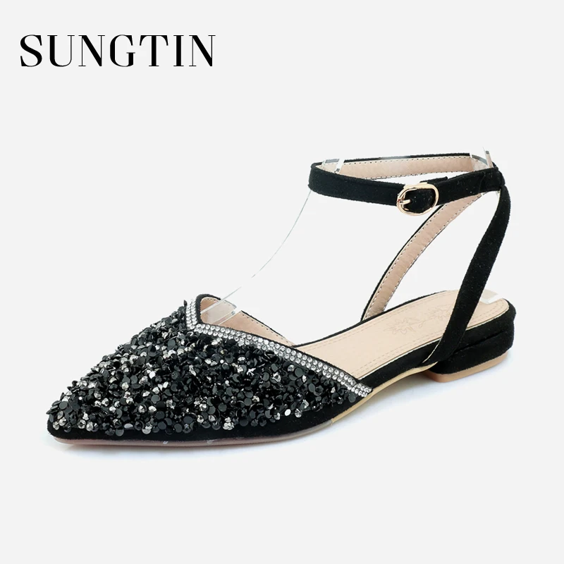 party flat sandals