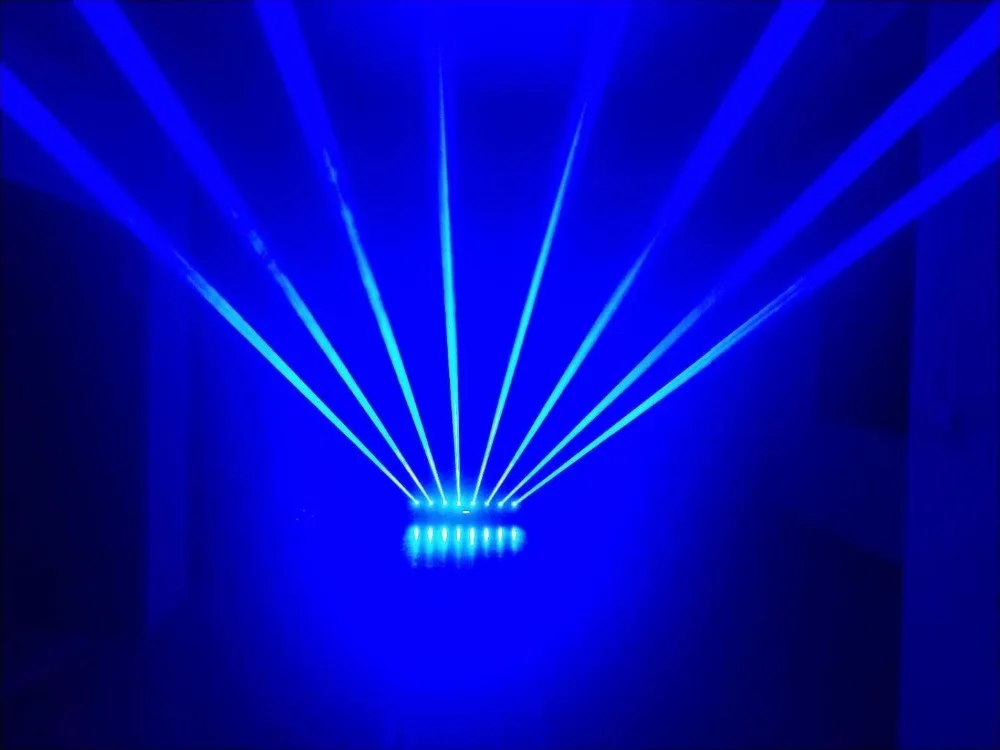 4,8 w(600 mw) blueMoving head лазерный массив B450-600mW грубые spotX8 этап вечерние Дискотека KTV бар клуб театр студия iluminacion свет