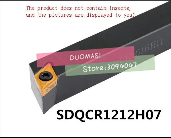 

SDQCR1212H07 12*12mm Metal Lathe Cutting Tools Lathe CNC Machine Turning Tools External Turning Tool Holder S-Type SDQCR