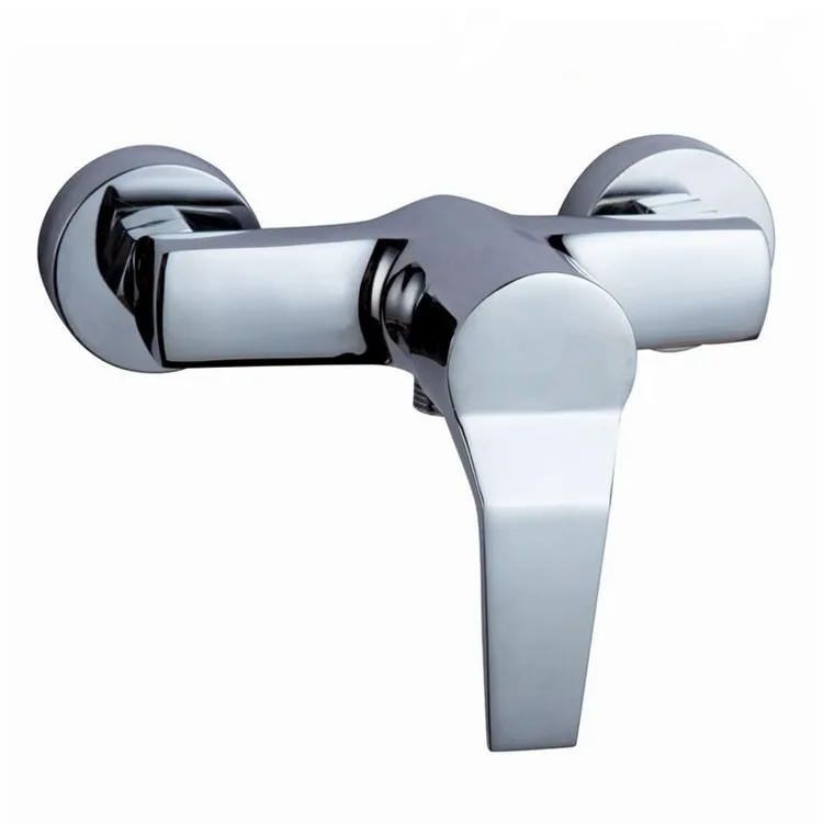 

Free shipping Dual hole inwall mounted yasi bathroom faucet with Solid brass single handle bathroom basin mixer