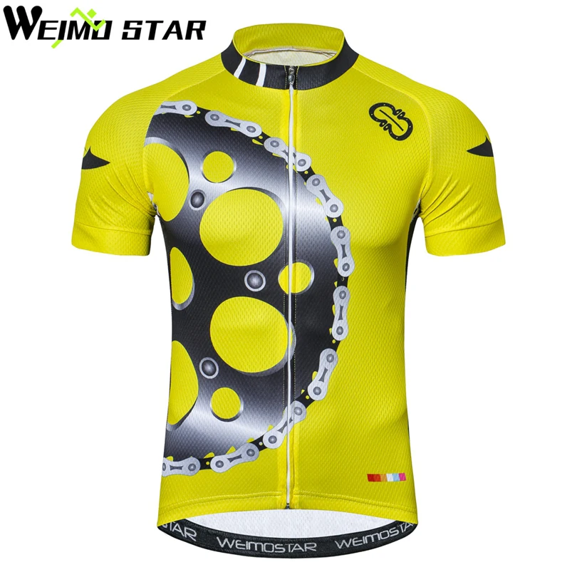 Weimostar دراجة دراجة فريق الرياضة الدراجات جيرسي لربيع وصيف قصيرة الأكمام قمصان mtb الملابس ارتداء دراجة جيرسي