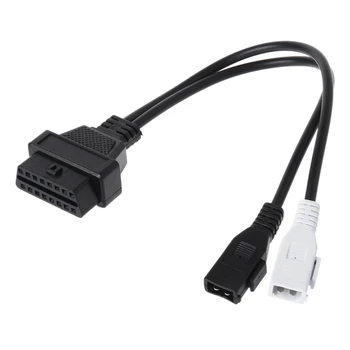 

2X2 16 Pin Female OBD2 Diagnostic Connector VAG Adapter Cable For VW AudiT Skod