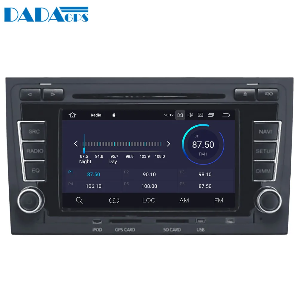 Excellent Android 9.0 4+64GB px5 Built-in DSP Car multimedia DVD Player GPS Radio For Audi A4 S4 RS4 2003-2012 GPS Navigation stereo Video 2