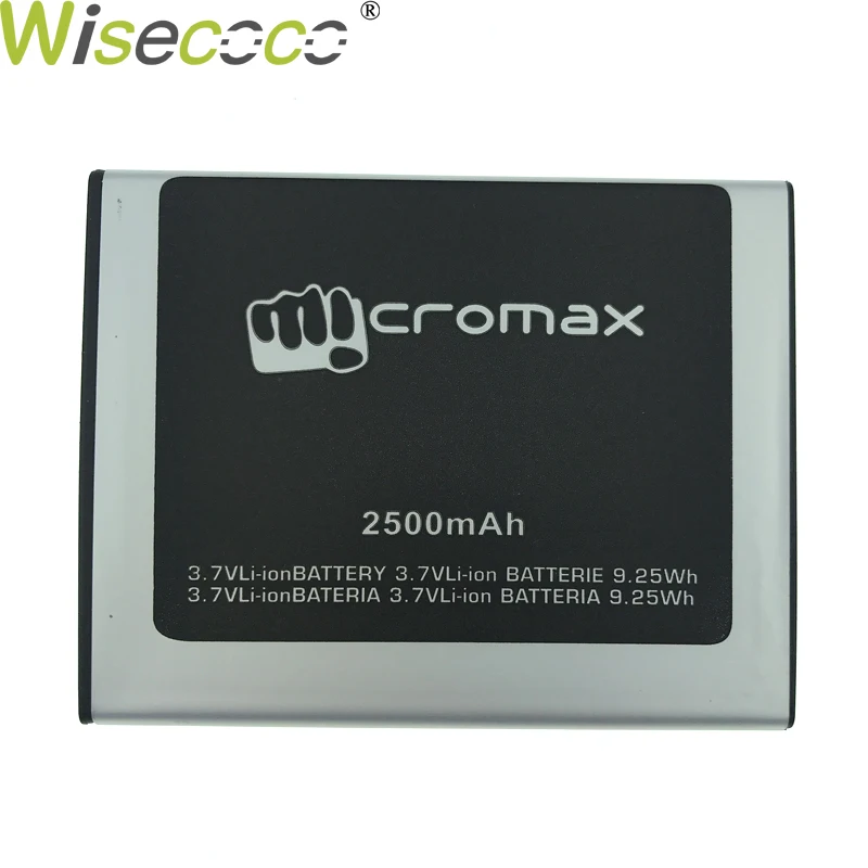 WISECOCO Высокое качество Новинка 2500 мАч батарея для Micromax A114R A 144R мобильный телефон с номером отслеживания