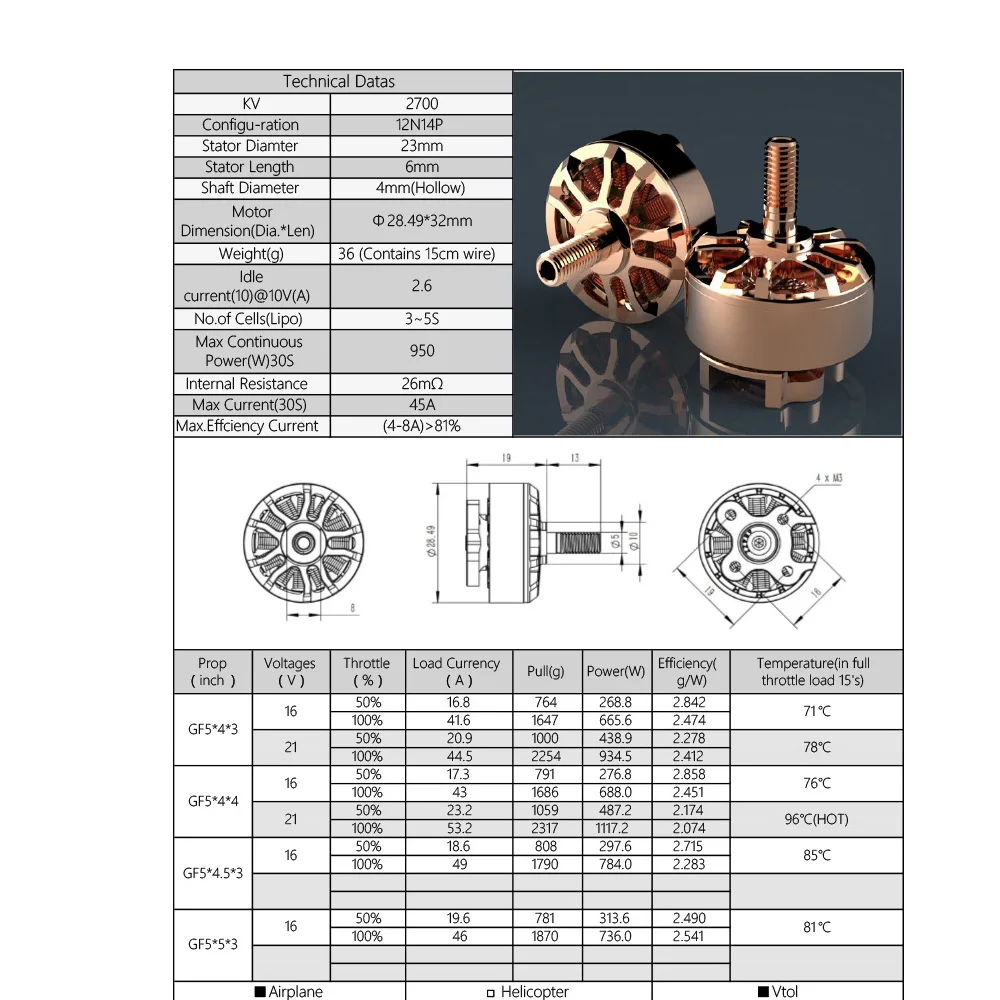 AIRBOT Brushless Motor Mr. Copper 2306 2700KV for FPV QAV Drone FPV Racing Quadcopter-in Parts & Accessories from Toys & Hobbies on Aliexpress.com | Alibaba ...