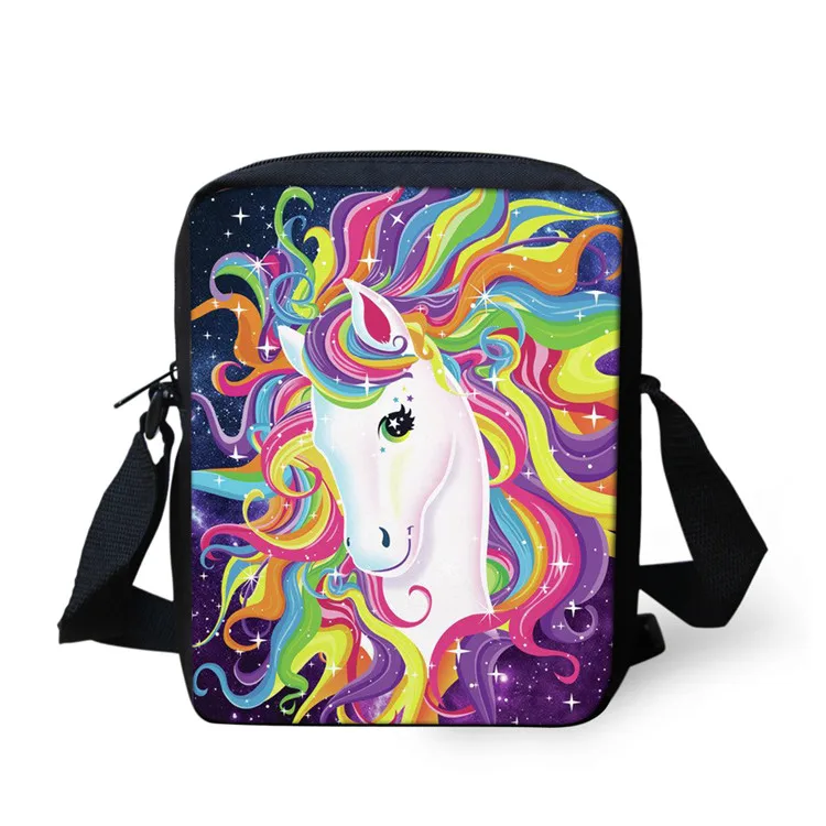 FORUDESIGNS Cartoon Horse School Backpack Set for Teenage Girls Boys Student Kids Orthopedics Bagpack Children Satchel Enfant - Цвет: Z3475E