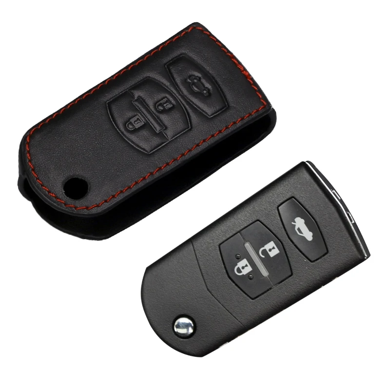 Кожаный чехол для Mazda 3 2 5 6 8 323 626 Atenza Cx5 Cx7 Cx9 Mx5 Rx|cover for|cover coverscovers for car keys |
