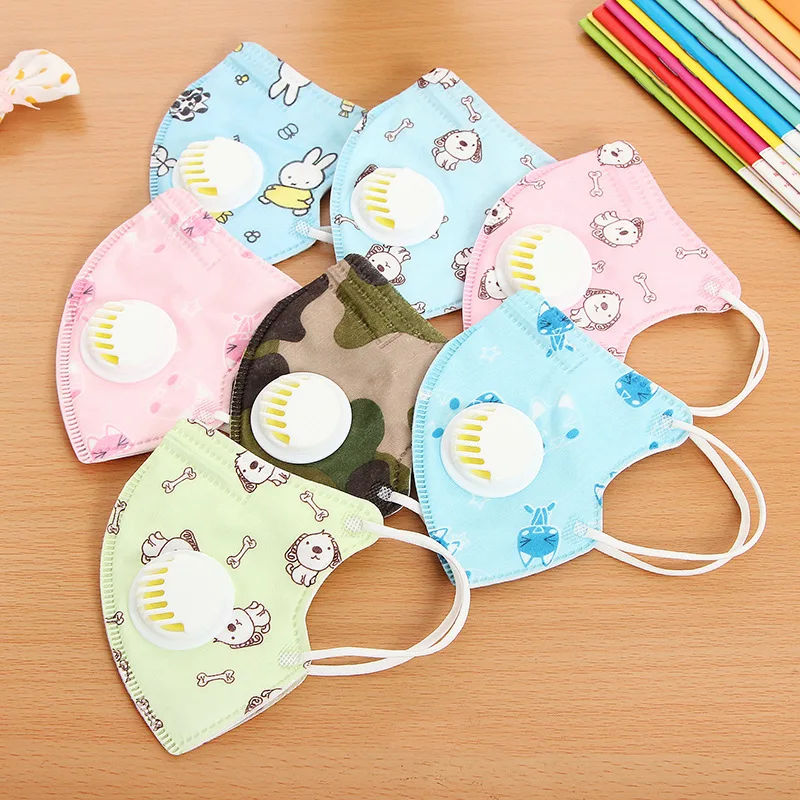 

10pcs Anti-smog PM2.5 Cartoon dustproof child kids 3D masks Anti Haze Non-woven disposable Mask anti dust Mouth-muffle