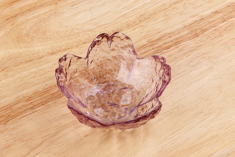 1 шт. креативная Цветочная стеклянная чаша розовое прозрачное блюдо Вишневый цветок чаша йогурт фруктовый десерт салатник чаша декоративная столовая посуда ок 0837