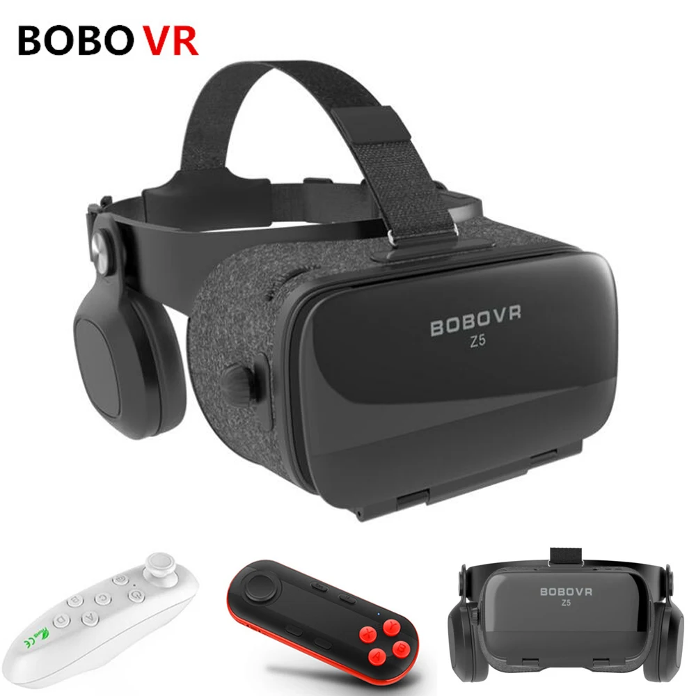 BOBOVR Z5 120 FOV 3D Cardboard Helmet Virtual Reality Vr Box Glasses Android Stereo Headset for 4.7-6.2' Phone | Электроника