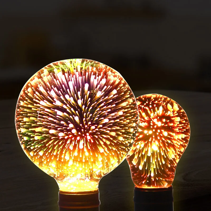 3D estrella bombilla Led 220 V E27 colorido fuegos artificiales Led Bombilla de Edison vacaciones Navidad decoración Lampada LED lámpara lámparas Bombillas 3D estrella bombilla Led 220 V E27 colorido fuegos artificiales Led Bombilla de Edison vacaciones Navidad decoración Lampada LED lámpara lámparas Bombillas