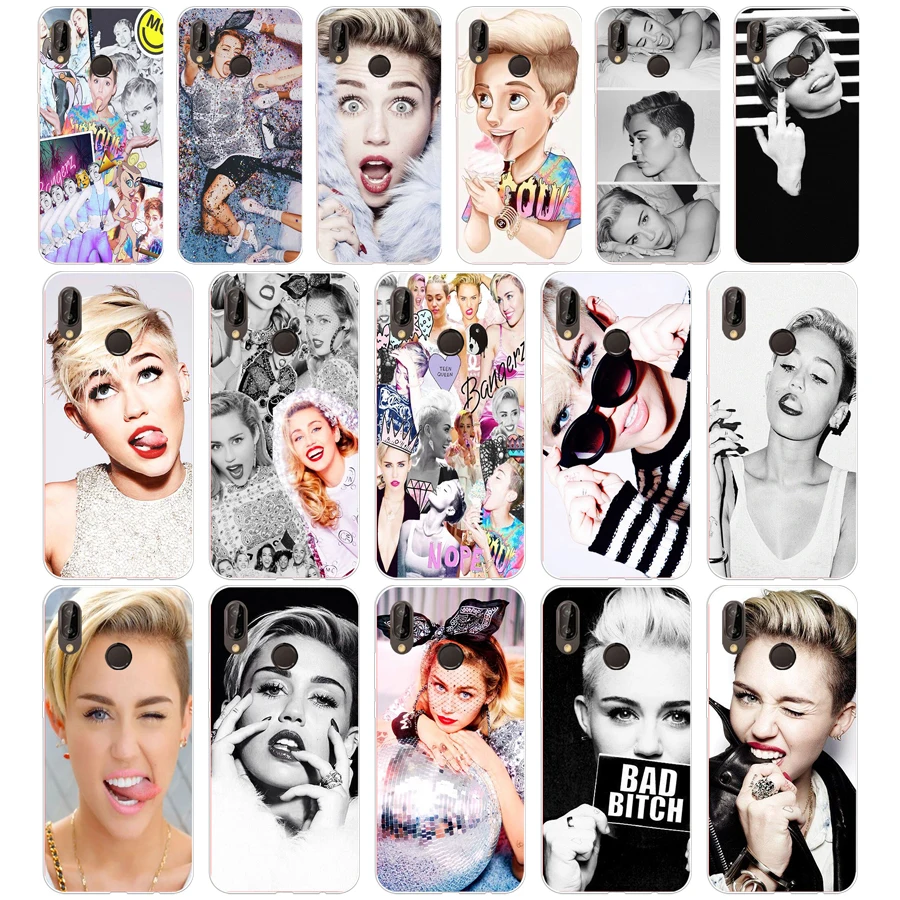 

247SD Miley Cyrus Soft Silicone Tpu Cover Case for Honor 10 huawei p mate 10 20 lite y5 y6 prime 2018