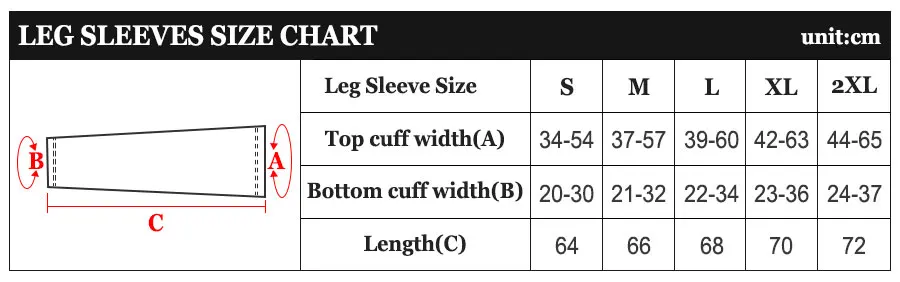 Leg-sleeve-size