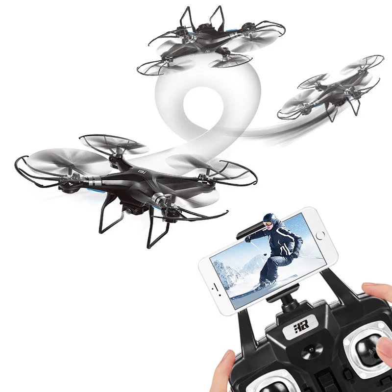 HR Remote control aircraft wifi real-time image transmission four-axis aircraft HD aerial photography remote control toy drone