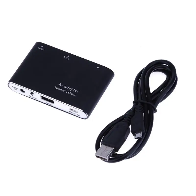 

2018 Digital AV Adapter Micro USB to HDMI Vga Adapter Multimedia Interface VGA Cable +Audio Video Converter for IOS Android