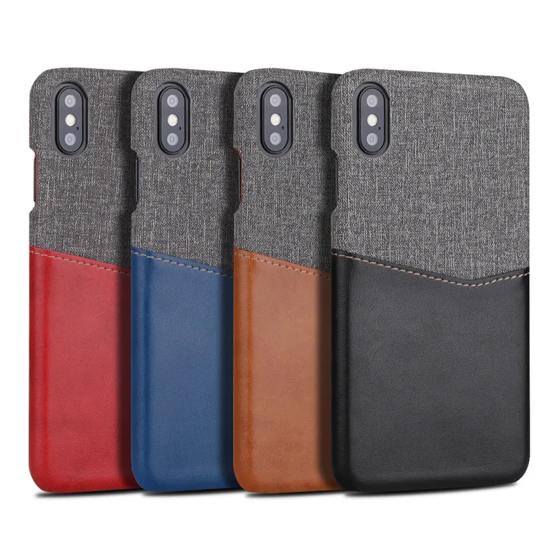 

Cloth Leather Wallet Case for iPhone XS Max XS XR Cases Card Slot Pull Pouch Cover for iPhone X 6 6S 7 8 Plus Silicone Frame