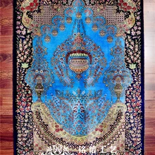 3'x4. 5' ручной Weave мусульманский молитвенный коврик шелковый ковер Турция Дизайн Шелковый ковер с восточным рисунком пол