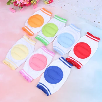 

1Pair Cotton Baby Kneepad Cozy Breathable Sponge Children Knee Pads Learn To Walk Best Protection Crawling Leggings Pad
