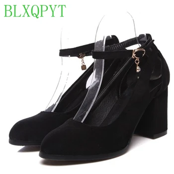 

LANYUXUAN PLUS New Hot Big& Small 31-43 Size Sale Sapato Feminino Shoes Woman Zapatos Mujer Round Toe Pumps High Heels 191-2