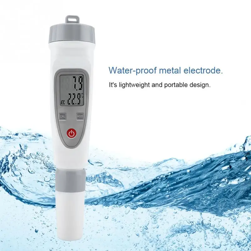 Профессиональный рН-метр PH/EC/измеритель температуры цифровой контроль качества воды тестер для бассейнов аквариума