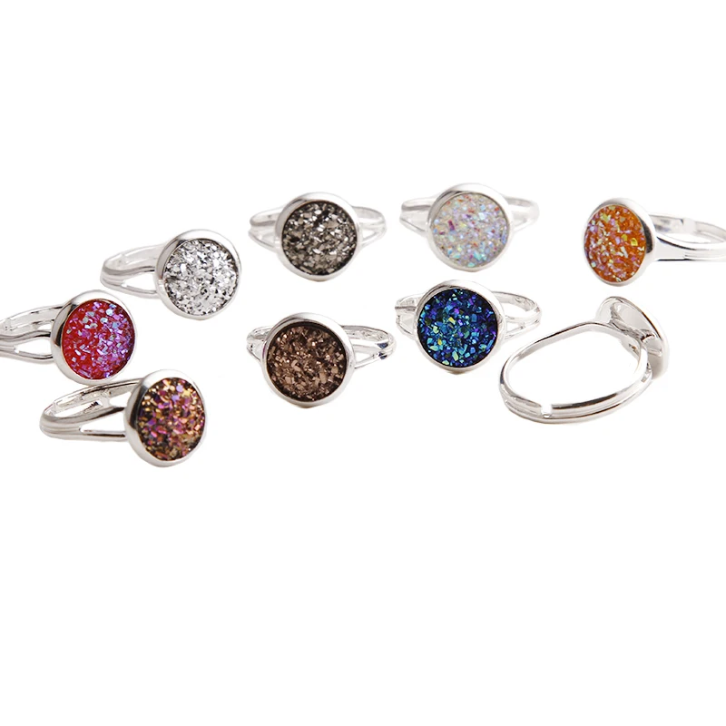 ZHIYA-Resin-crystal-cluster-Ring-Fashion-Alternative-adjustable-size-Quartz-Geode-Ring