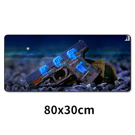 Большой размер коврик для мыши револьвер пистолеты CS GO AMP Противоскользящий натуральный каучук PC компьютерный игровой коврик для мыши Настольный коврик для CS GO Rainbow Six - Цвет: 088