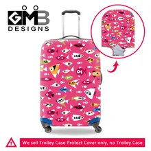 Рыба Печать чемодан Крышка портативный эластичный стрейч водонепроницаемый багажный Защитный чехол для 18-30 дюймов чехол Аксессуары для путешествий