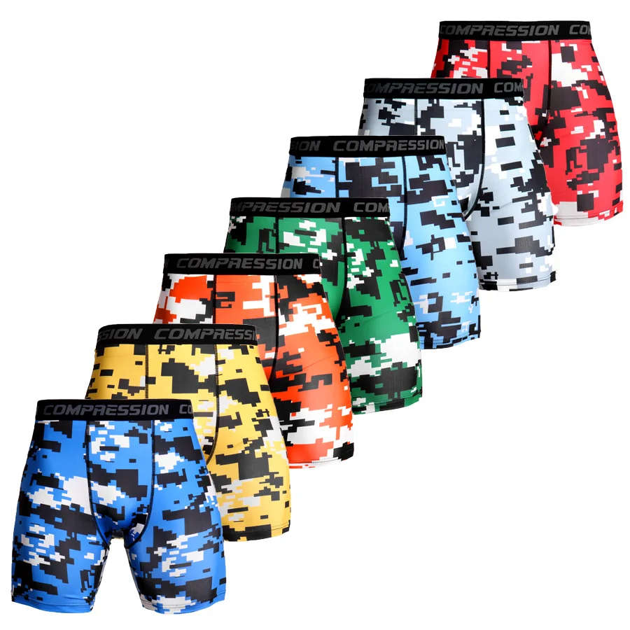 smart casual shorts mens Summer Camouflage Bermuda Compression Shorts Men Army Shorts 3D Print Bodybuilding Tights Short Pants Men's Shorts Sportswear casual shorts for men