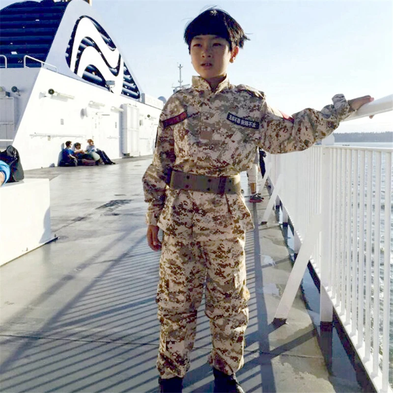 

Hot Outdoor CS Equipment Tactical Suit Children Hiking Wear-resistant Windproof Army Camouflage Camping Trekking Training Suits