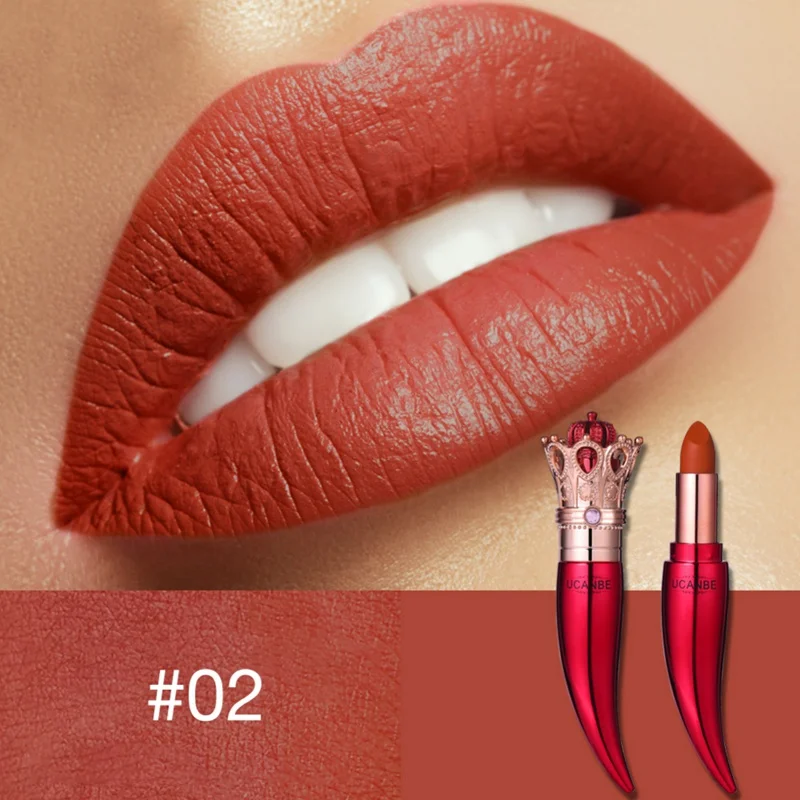 Макияж стиль богиня Цветущая Помада Увлажняющий цвет губ Batom долговечный водонепроницаемый красный косметический