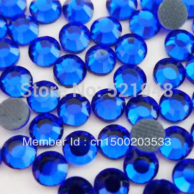 

AAA Grade SS16(3.8~4.0mm) Sapphire DMC Hotfix Rhinestones 1440 pcs iron on rhinestones