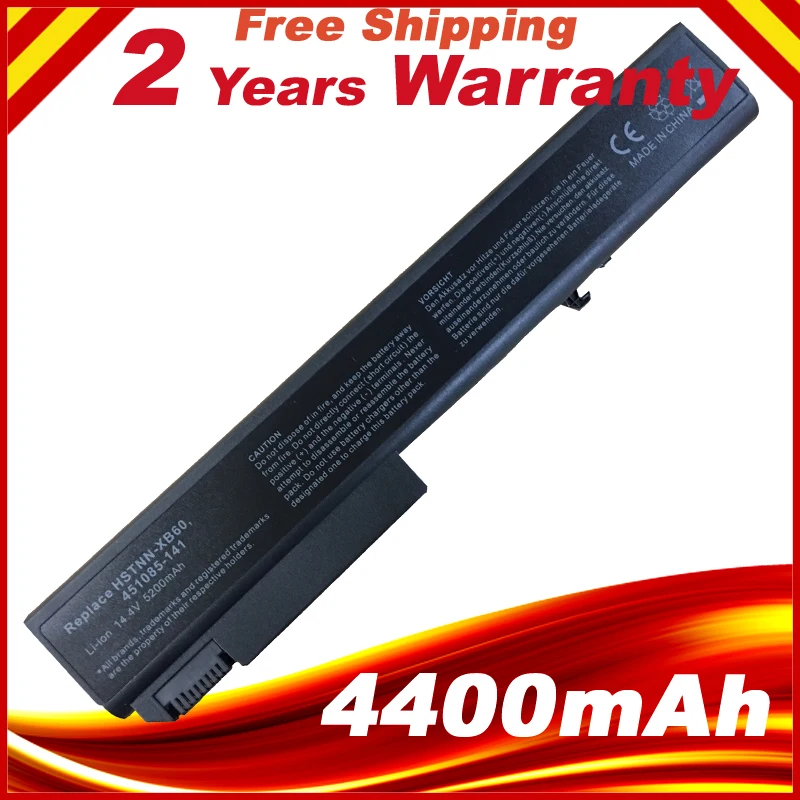 Новый аккумулятор для ноутбука с 8 ячейками HP EliteBook 8530P 8530w 8540P 8540W 8730P Φ KU533AA 458274 421