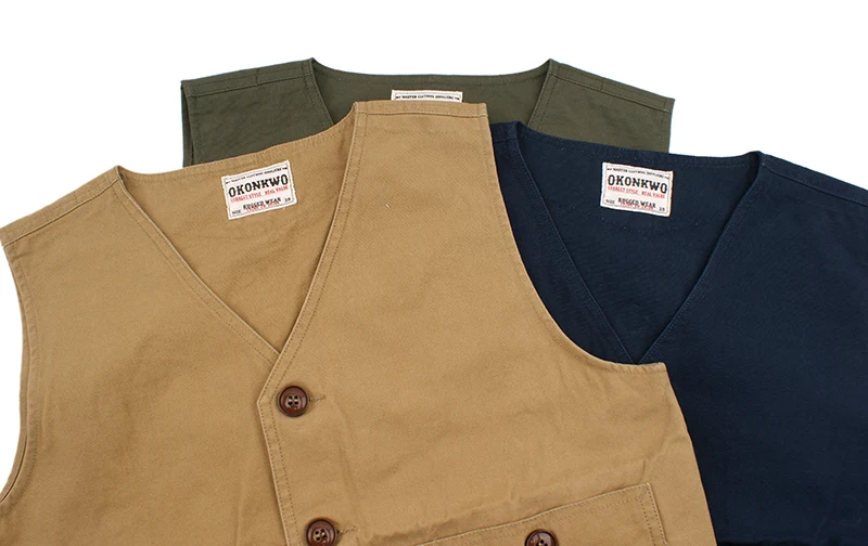 Vintage Vest Men's Pocket Waistcoat Casual Jacket Us Shirts 