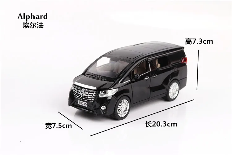 1:24 игрушечный автомобиль отличного качества TOYOTA Alphard с коробкой игрушечный автомобиль литой автомобиль Diecasts& игрушечный транспорт Модель автомобиля игрушки для детей