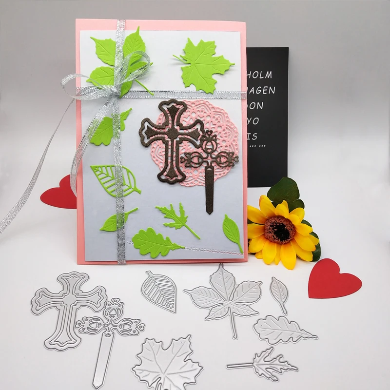 

New Arrival Individual Leaf Cutting Dies Stencil DIY Scrapbook Photo Album Decoraive Emboss Paper Card Craft Template 94x80mm