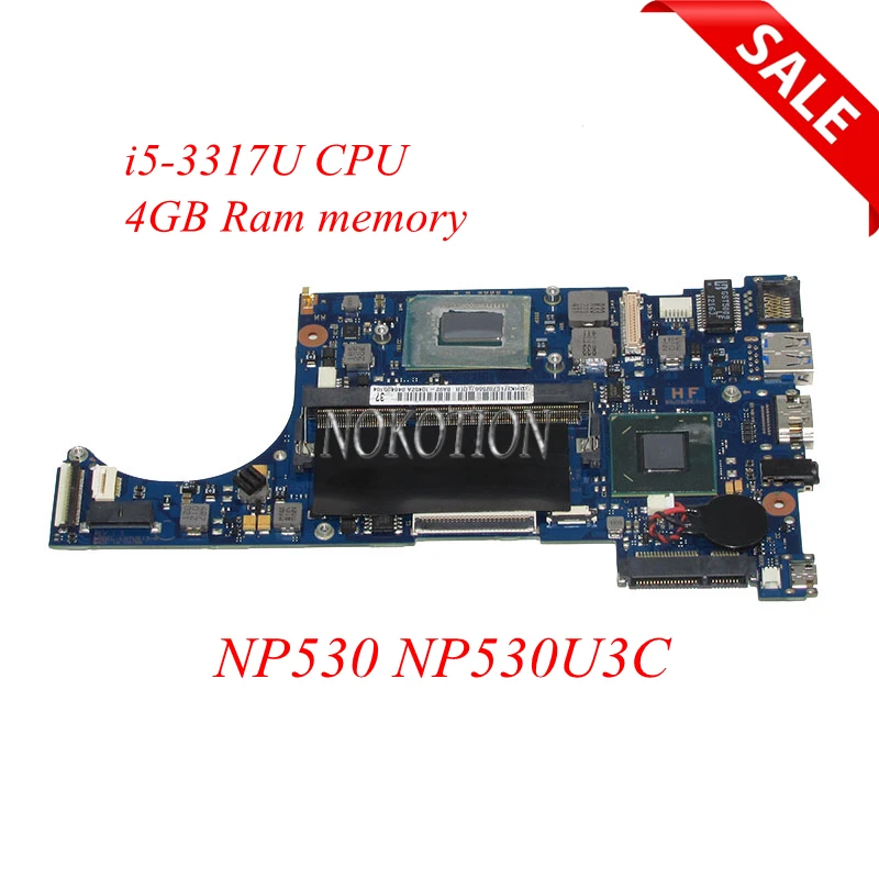 Материнская плата NOKOTION для ноутбука Samsung NP530 NP530U3C металлический процессор 4 гб