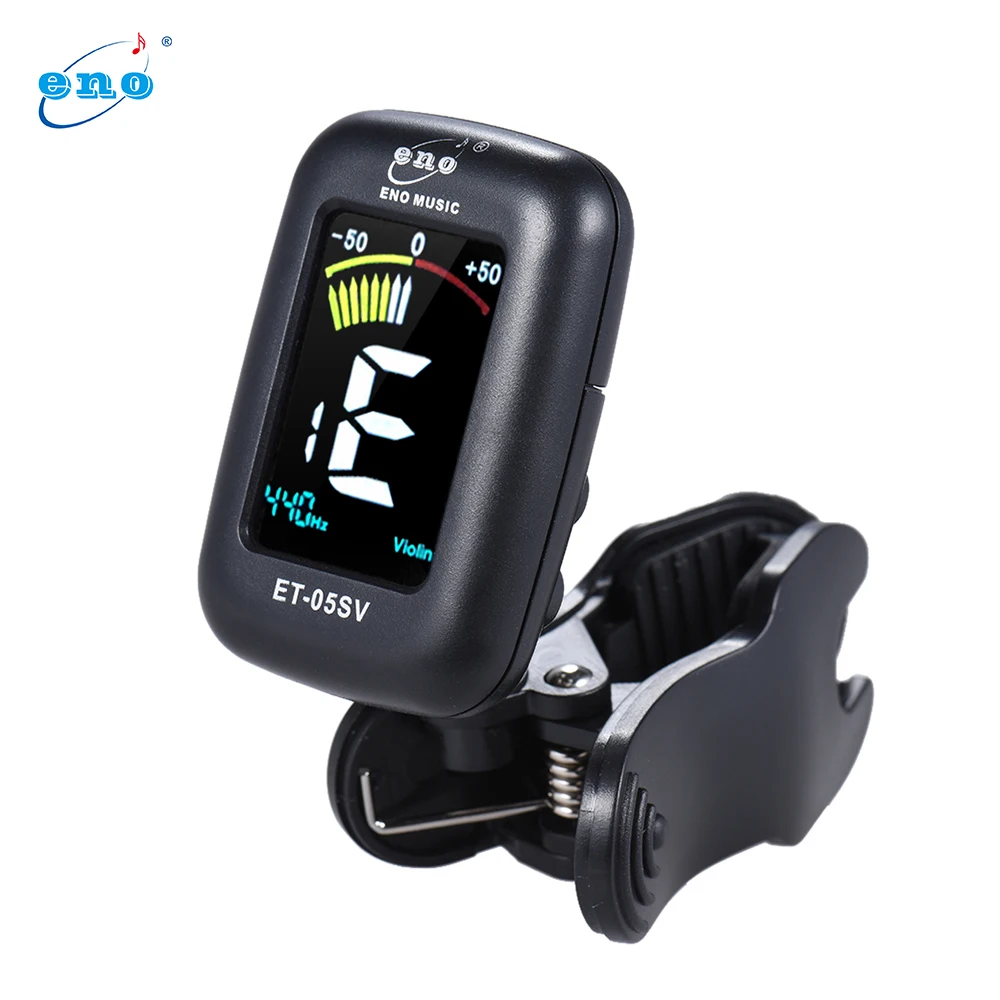 

ENO ET-05SV Professional Clip-on Tuner Automatic Tuning Mode with Colorful LCD Display for Violin Cello Double Bass Chromatic