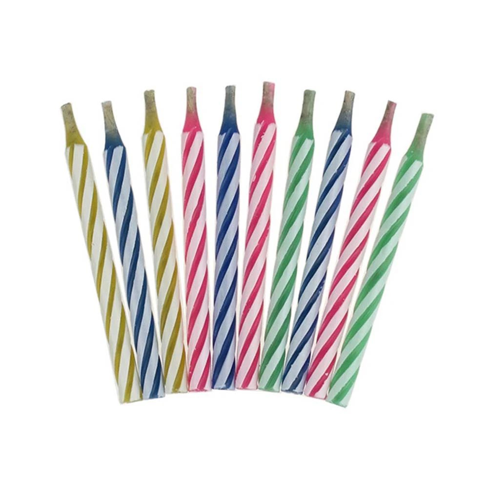 New Product 10pcs Birthday Cake Party Not Blowing Out Relighting Candle