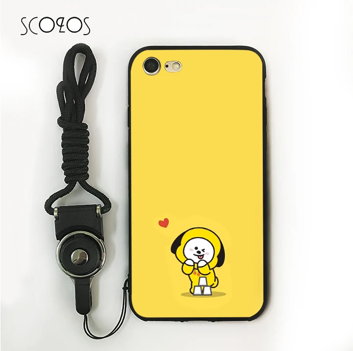 SCOZOS bt21 bts мягкий чехол для телефона Iphone X 5 5S Se 6 S 7 8 Plus |