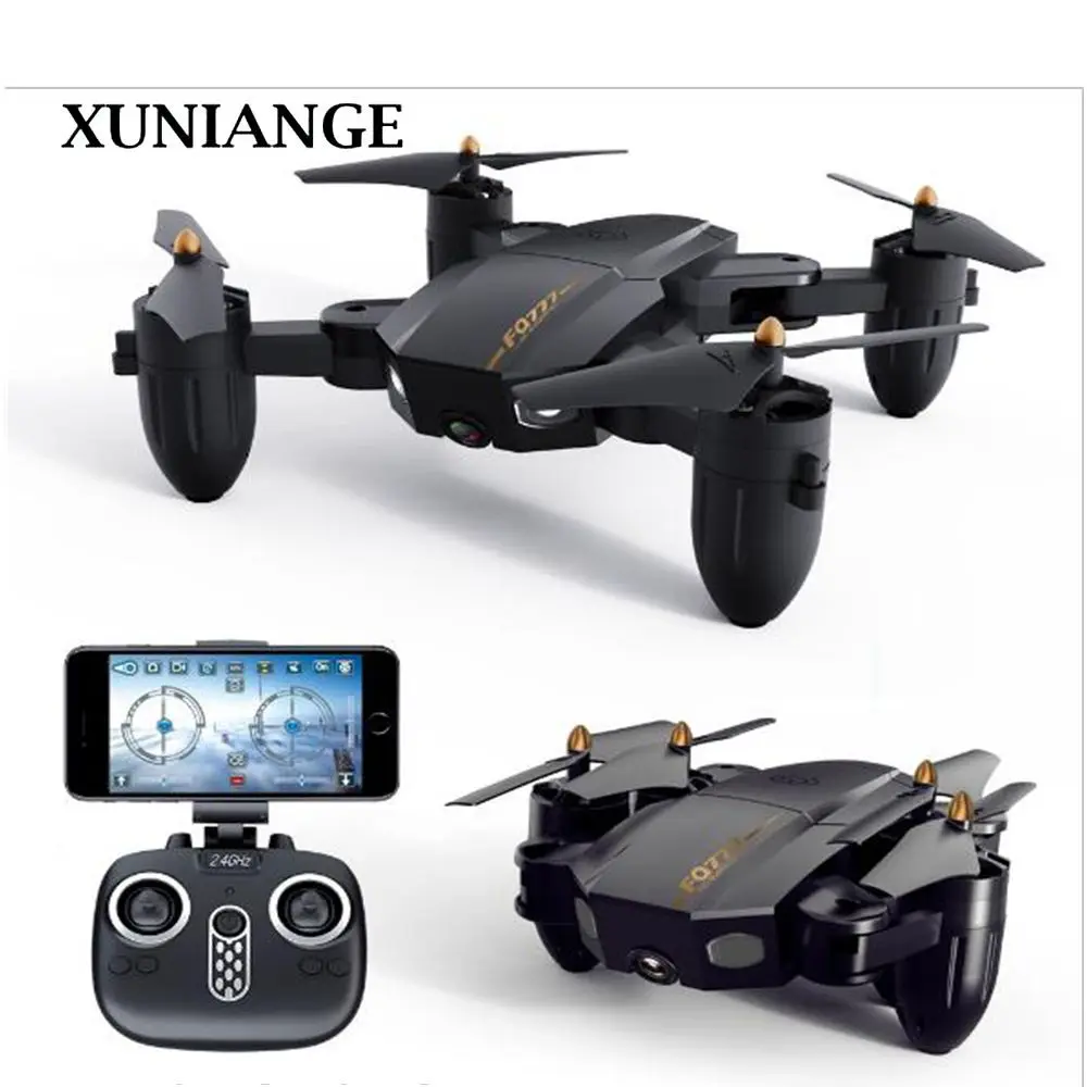 

XUNIANG200W new cross-border FQ777 folding drone WIFI aerial shooting fixed-height remote control aircraft toy