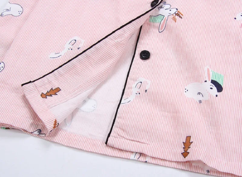 women pink double yarm cotton sleepwear (10)