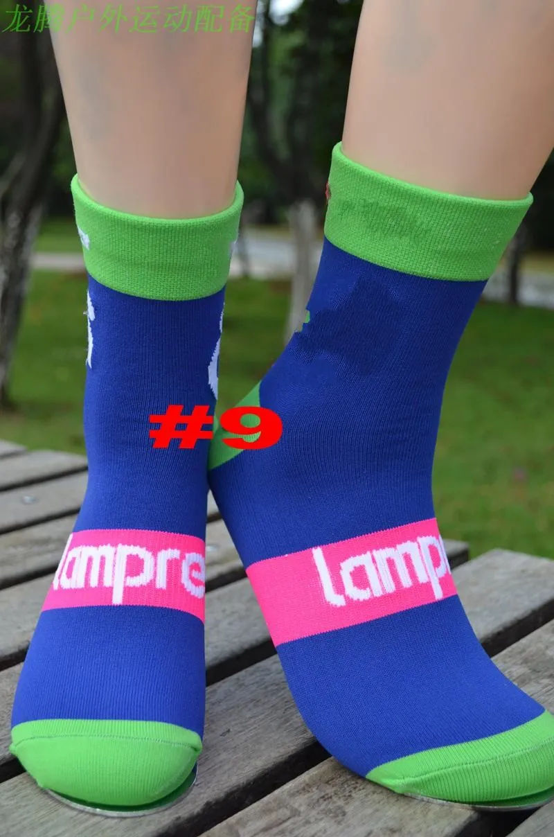 

3pairs/lot pro team lampre pink cycling socks breathable high knee Protect Feet Breathable Wicking sprots Sock Outdoor Road Bike