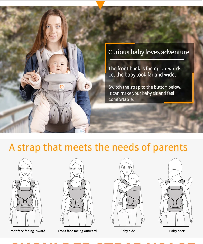Egobaby omni 360 детская переноска Многофункциональный дышащий рюкзак для младенцев детская коляска для малышей слинг обертывание подтяжки