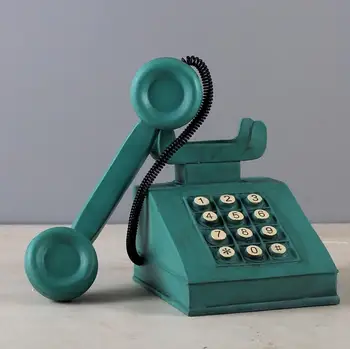 

Zakka grocery vintage phone coin box decoration, creative resin handicraft decoration, window display props, childhood memories
