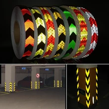 Cheap 25mmx10m Color Arrow Self-Adhesive Reflective Warning Tape for Body Signs Cheap 25mmx10m Color Arrow Self-Adhesive Reflective Warning Tape for Body Signs