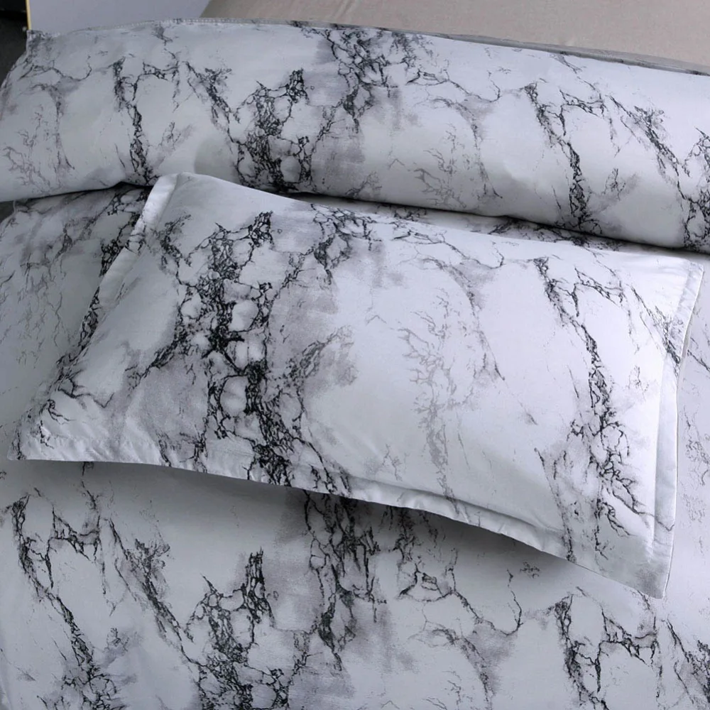 Marble Pattern Bedding Sets Duvet Cover Sets 2/3pcs Bed Set Twin Double Queen Quilt Cover & Pillow Case ( No Sheet No Fillings )