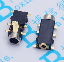 Free shipping 50PCS suyin original 3 5 copper headphone jack metal head six feet sink headphone hole